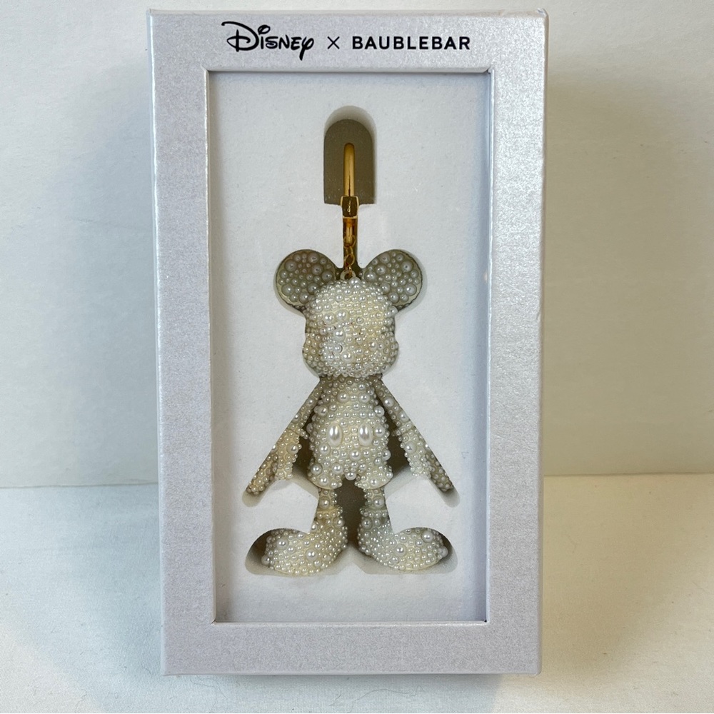 New! Disney Baubelbar Ivory faux pearl Mickey Mouse Charm